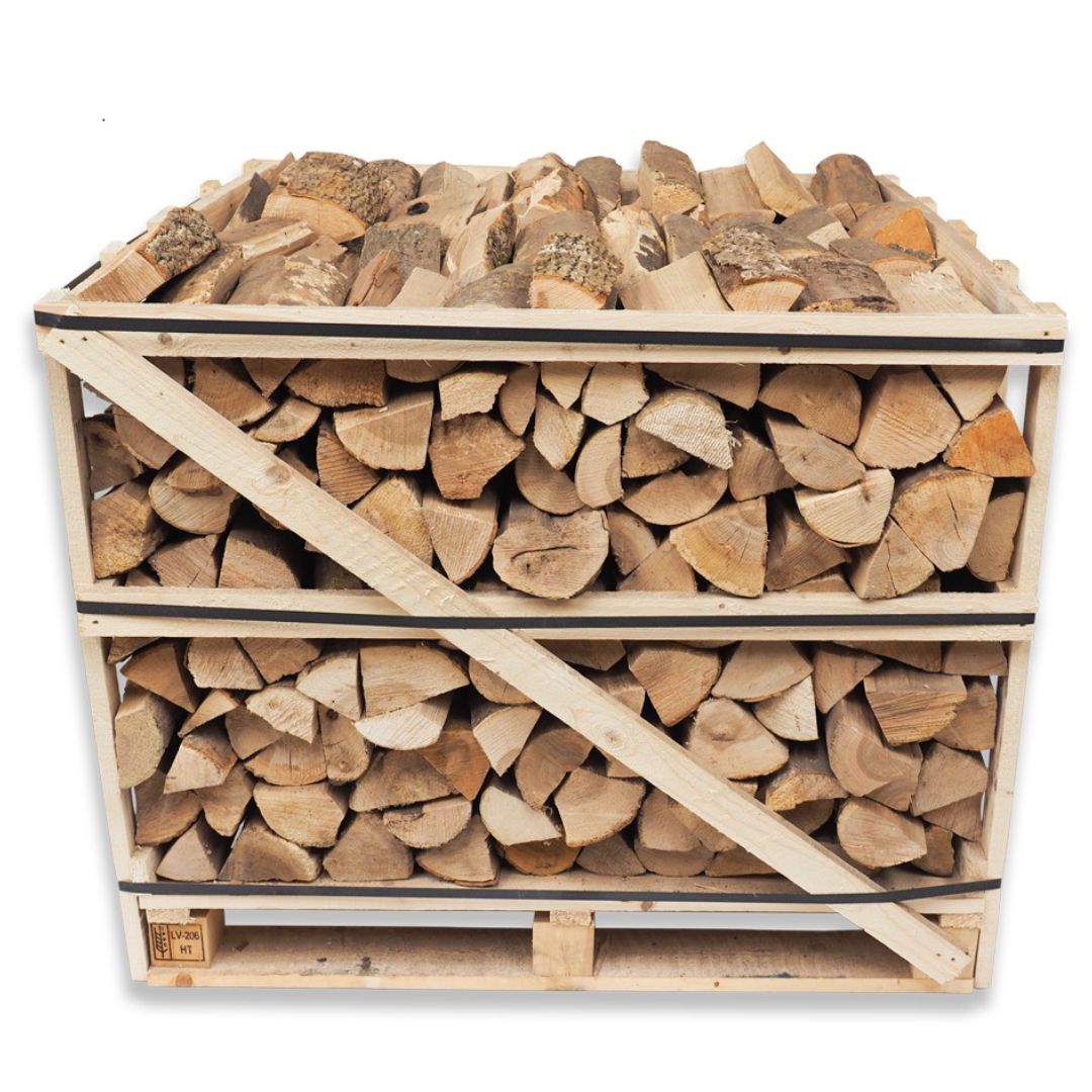 Crates of Kiln Dried Firewood