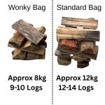 Wonky Hardwood Logs Handy bag - 3 Bag Deal