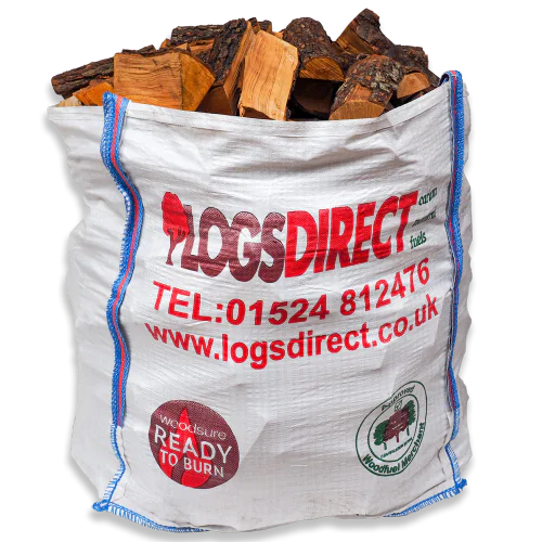 Kiln Dried Dumpy Bag Hardwood Logs - Alder