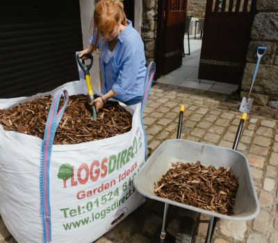 using bark mulch